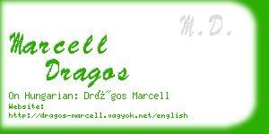 marcell dragos business card